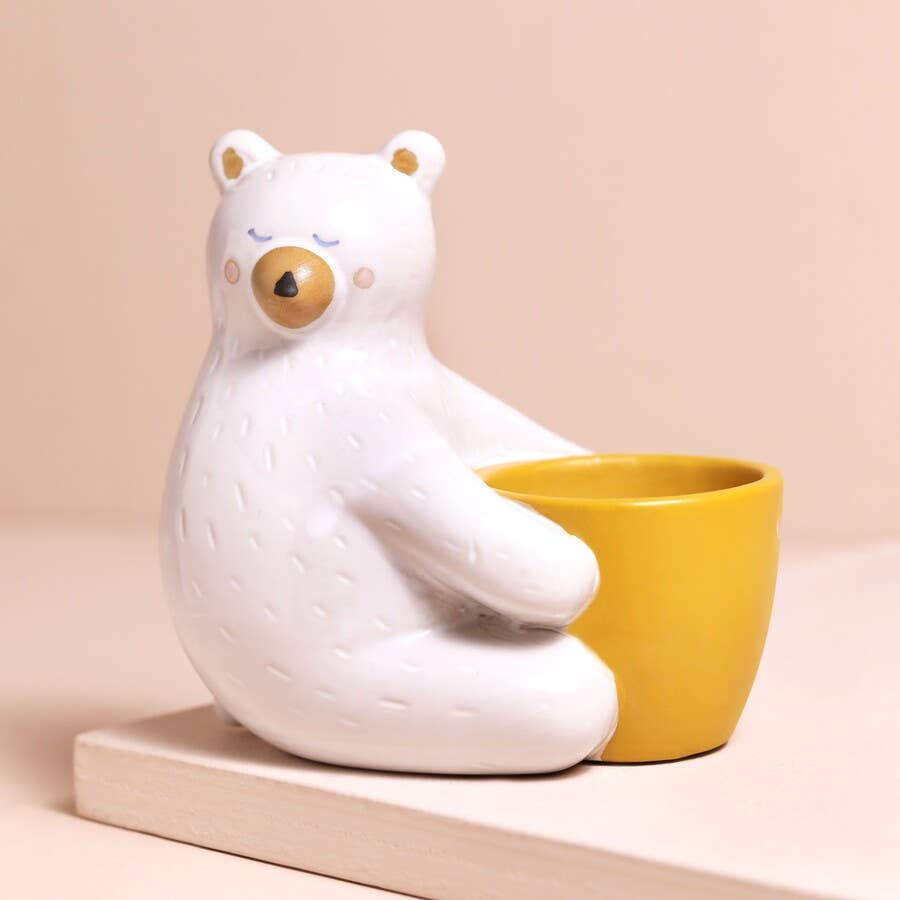 Ceramic Bear Hug Planter