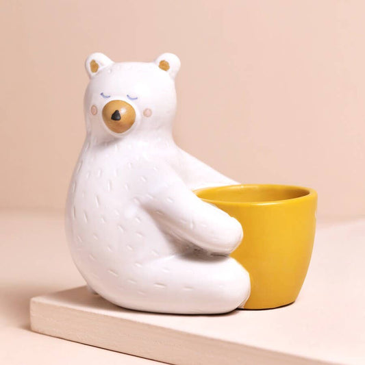 Ceramic Bear Hug Planter