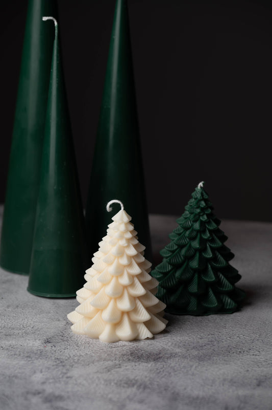 3D Christmas Tree Scented Candle - Festive Holiday Decor