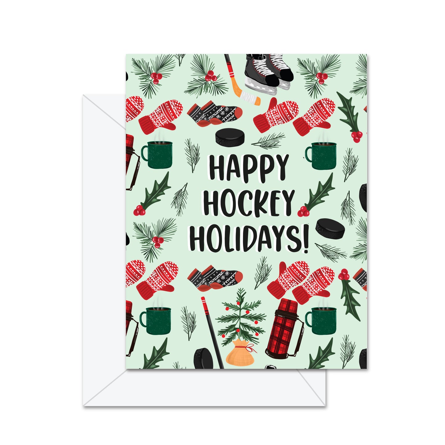 Happy Hockey Holidays  - Greeting Card