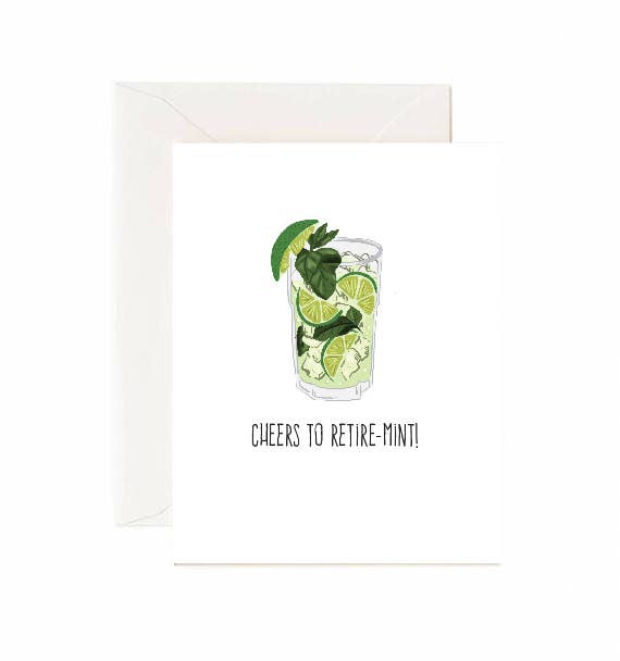 Cheers To Retire-mint! - Greeting Card