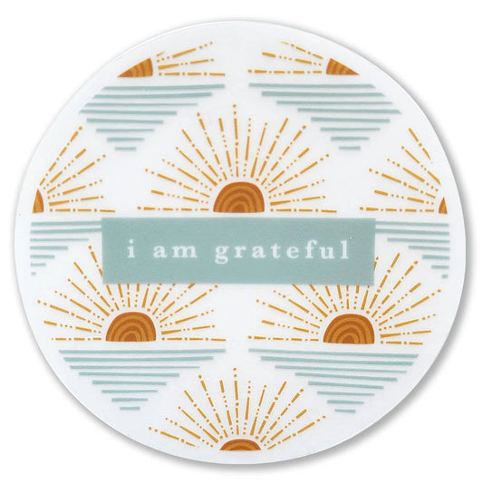 Sunrise Gratitude Clear Sticker