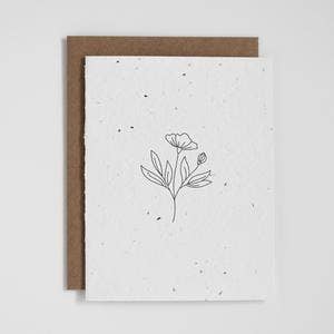 Plantable Greeting Card - Floral 1