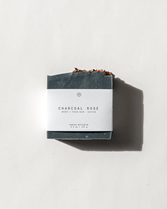 Charcoal Rose Body + Face Bar