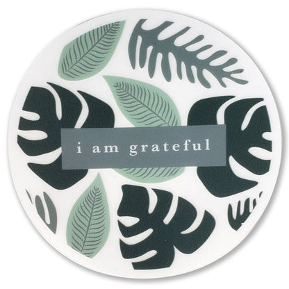 Rainforest Gratitude Clear Sticker